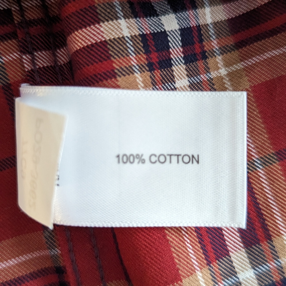 Orvis wrinkle free men's plaid button down shirt, size small, 100% cotton - Picture 10 of 10
